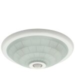 Kanlux - plafonnier fogler dl - 240o e27 2x40w, avec dtecteur de mouvement, ip20, blanc