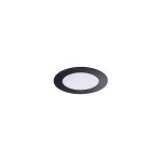 Kanlux - downlight led encastr� - 6w - ip44 - rond - noir - 120mm - blanc chaud