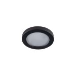 Kanlux - anneau spot encastrable rond - ip44 - noir mat - aluminium - 80mm
