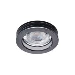 Kanlux - plafonnier encastr verre noir ? accentuation lgante ? 90mm ? mr16