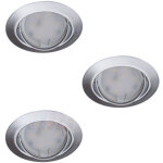 Kanlux - support spot led encastrable 3x10w int�rieur gu5. 3 / gu10 �??82mm - blanc chaud 3000k 23847 ...