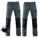 Kapriol - lot de 2 pantalons de travail tnr pro gris + ceinture taille: l