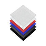 Plaques en polystyrne 3 mm rouge 100 x 100 cm