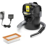 Karcher - aspirateur  cendre sur batterie 18v ad2 sans fil idal chemine, barbecue avec dcolmatage ...