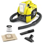 Karcher - aspirateur eau et poussires sans fil wd1 compact idal pour l'aspiration des habitacles de ...