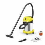 Karcher - aspirateur eau et poussi�res wd 3 s v - 19 / 4 / 20 cuve m�tal 19 litres, cable electrique ...