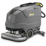 Autolaveuse autotracte  batterie 24v 285ah 810 mm 100 l - bd 80 / 100 w classic bp pack 285ah - karcher ...