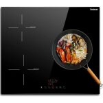 Karinear plaque induction 3 foyer, plaque de cuisson induction encastrable, plaque � induction avec commande ...