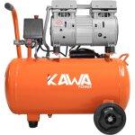 Kawapower compresseur silencieux de 50 l avec moteur �lectrique de 1500 w