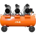 Kawapower compresseur silencieux de 90 l avec moteur �lectrique de 1650 w