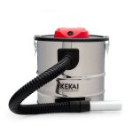 Aspirateur souffleur  cendres lger 18l kekai trajano 1200w filtre hepa lavable en acier couleur mtal ...