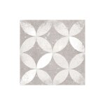 Carrelage sol / mur effet ciment motif rosace 20x20 cm kerala gris nassau (vendu par boite de 1m2)