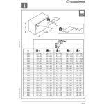 Ferrure de porte relevable freespace - d�cor : blanc / nickel� - force : f - pour caisson hauteur mini ...