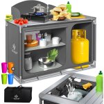 Armoire de camping cuisine de camping avec structure en aluminium sac de transport inclus armoire de ...