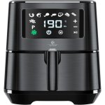 Kesser� xxl 5. 5 litres friteuse � air chaud acier inoxydable corbeille � pain incluse friteuse 1700w ...