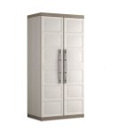 Keter ? armoire haute xl 89x54x182 cm ? plastique renforc� ? �tag�res modulables ? rangement multifonctions ...