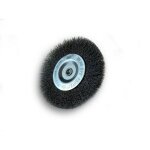 Kibros - brosse circulaire mtallique sur tige  100 mm fil acier souple - quantit x 1 -  100 mm - ...