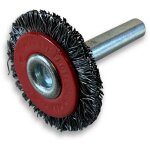 Kibros - brosse circulaire métallique sur tige ø 30 mm fil acier dur - quantité x 1 - ø 30 mm - ep. 8 ... Kibros - brosse circulaire métallique sur tige ø 30 mm fil acier dur - quantité x 1 - ø 30 mm - ep. 8 ...