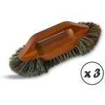 Kibros - brosse à meuble et ébénisterie monture bois - lot de 3 - brosse soie 1 / 2 tête Kibros - brosse à meuble et ébénisterie monture bois - lot de 3 - brosse soie 1 / 2 tête