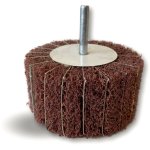 Kibros - roue abrasive de polissage satinage sur tige lamelles tissu abrasif et mousse abrasive - a l'unit ...