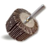 Kibros - roue abrasive de polissage satinage sur tige lamelles toile tissu abrasif au corindon - a l'unit ...