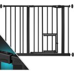 Kesser ? barri�re de s�curit� extensible 102 - 115 cm ? installation sans per�age ? portillon pour animaux ...