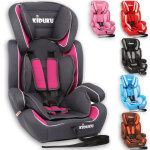 Kiduku sige auto pour enfants fixation universelle - norme ece r 129 / 03, de 9 kg  36 kg (gris / rose) ...