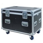 Kimex - flight case type malle 90 x 60 x 60 cm + rangement int�rieur