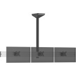 Kimex - support tv plafond menu board 3 �crans 32'' - hauteur 100 cm