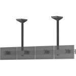 Kimex - support tv plafond menu board 4 �crans 32'' - hauteur 100 cm