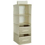 Trieur avec 2 grands tiroirs en tnt crme