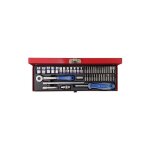 Coffret 1 / 4' 45 pices douilles et embouts - king tony