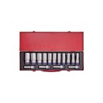 King tony - coffret douilles 1 / 2' longues 12:14 - 16:19 - 21:24 - 26 - 27 - 30 - 32mm 15pcs