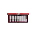 King tony - coffret de douilles longues 1 / 2', 8 pices en pouce