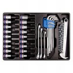 King tony - thermoform� jeu de douilles 1 / 2  torx - allen - cl�s m�les et � tuyauter