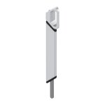 Verrou en applique avec kit g�ches - finition : blanc ral9016 - alma