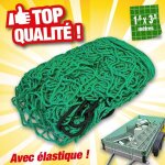 Kinzo filet de protection pour remorque - 160 - 350cm - � maille 45mm - corde �lastique