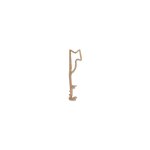 Kiso - joint sur ouvrant d312 s5375x12xl3mm h. 12mm - rouleau 250m brun pour jeu 4mm - d312tpebr