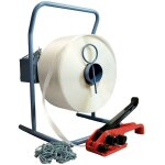 Kit 1 feuillard de cerclage fil � fil kff2 16 mm x 850 m + 1 tendeur offert + 1 d�vidoir + boucles - ...