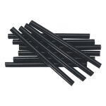 Kit de 10 batons de colle chaude noire 12x200mm 200g fervi 0071