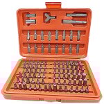Kit 100 pcs tournevis de sécurité inviolable torx hexagonal chrome vanadium Kit 100 pcs tournevis de sécurité inviolable torx hexagonal chrome vanadium
