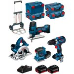 Bosch - kit 18v bk404 (gst 18 v - li s + gks 18 v - li + gss 18v - 10 + gsr 18v - 60 c + 2x5, 0ah gal18v ...