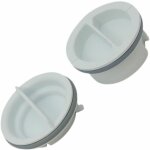 Kit 2 bouchons de rincage (c00051755) lave - vaisselle 2i marchi, ariston hotpoint, bauknecht, creda, ...