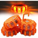 Kit de 2 feux de signalisation clignotants led pour urgence routi�re, avec plateau.