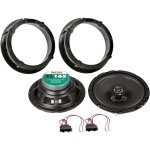 Adnauto - kit 2 haut - parleurs coaxiaux 16. 5cm compatible avec audi seat skoda vw