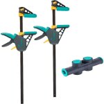 Kit de 2 serre - joints � une main xl et connecteur - ouverture jusqu'� 1060 mm - force de serrage max. ...