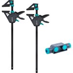 Kit de 2 serre - joints � une main xl pro max et connecteur - ouverture jusqu'� 1060 mm - force de serrage ...