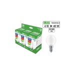Kit 3 ampoules led dans miniglobo e14 ecolight 4w