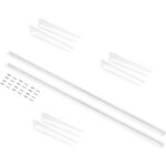 Kit de pour 3 �tag�res avec consoles murales jagmet et supports muraux, longueur 230mm, acier, peint ...
