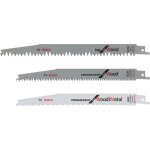 Kit 3 lames scie sabre bois , s3456xf, s2345x, s1131l - bosch